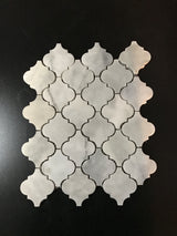 Bianco Carrara Polished Marble Lantern Mosaic Tile - MosaicBros.com