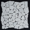Bianco Carrara Marble Pebble Tumbled Mosaic Tile - MosaicBros.com