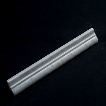 Bianco Carrara Marble 1.5x12 Ogee Edge Polished Tile - MosaicBros.com