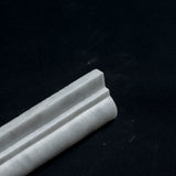 Bianco Carrara Marble 1.5x12 Ogee Edge Polished Tile - MosaicBros.com