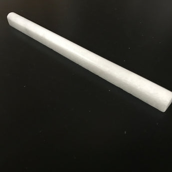 Bianco Carrara Marble 3/4x12 Pencil Liner Polished Tile - MosaicBros.com