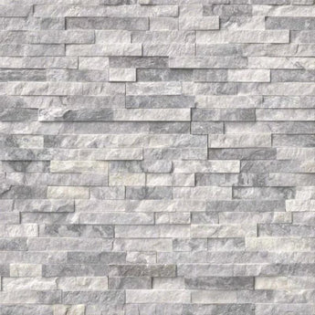 Alaska Gray 6x24 Stacked Stone Ledger Panel.