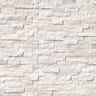 Arctic White 6x24 Stacked Stone Ledger Panel.