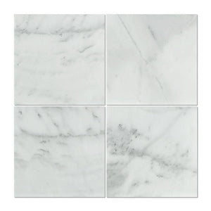 Asian Statuary (Oriental White) Marble 18x18 Honed Tile