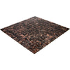 Brown Glossy Glass Mosaic Tile used on a shower wall, showcasing its glossy finish, moisture resistance, and elegant appearance for wet areas.