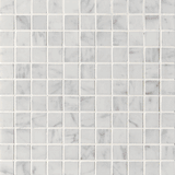 1X1 Honed Bianco Mare Marble Mosaic Tile - MosaicBros.com