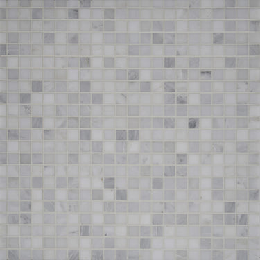1 x 1 Honed Bianco Carrara Marble Mosaic Tile - MosaicBros.com