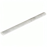 1 x 12 Honed Bianco Carrara Marble Quarter Round Trim - MosaicBros.com