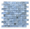 Crystal Aqua Sofia 1x2 glass mosaic tile for swimming pools, pool waterlines, spas, fountains, and water features.