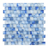 Crystal Aqua Stromboli Petra Blue glass mosaic tile featuring rich blue tones for swimming pools, pool waterlines, spas, and water features.