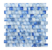 Crystal Aqua Stromboli Petra Blue glass mosaic tile featuring rich blue tones for swimming pools, pool waterlines, spas, and water features.