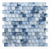 Crystal Aqua Stromboli Pronto Blue glass mosaic tile featuring vibrant blue tones for swimming pools, pool waterlines, spas, and water features.