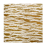 Dore Waves textured white marble decorative tile with flowing gold wave detailing