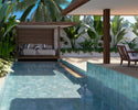 Dune Agadir Agua glazed porcelain feature wall design