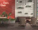 Dune Agadir Lava Bright porcelain wall tile installed as a kitchen backsplash