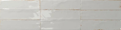 Dune Agadir Niebla 2.8x11 Bright porcelain kitchen backsplash