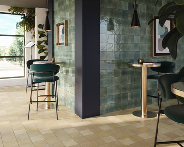 Dune Agadir Selva porcelain feature wall design