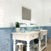 Dune Atelier White Glossy ceramic bathroom wall tile
