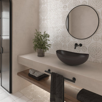 Dune Atlantique Amande 8x8 Porcelain Tile - MosaicBros.com