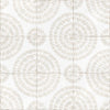 Close-up of Dune Atlantique Bayonne 8x8 decorative porcelain tile showcasing its artisan-inspired geometric pattern