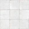 Dune Atlantique Blanc 8x8 porcelain tile floor installation
