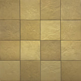 Anti-slip porcelain tile installed on a shower floor with metallic-inspired detailing
