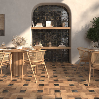 Dune Granadella Carbon 4.5x4.5 Glazed Porcelain Tile - MosaicBros.com