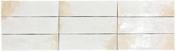 Mediterranean-inspired glazed wall tile featuring soft ivory tones
