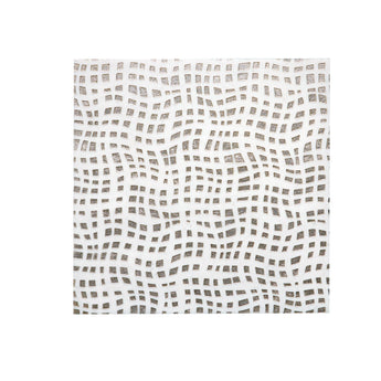 Golden Leather white marble textured mosaic tile with dimensional surface