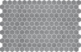 Hexa Concrete Look matte glass mosaic tile featuring a hexagon pattern and concrete-inspired tones for swimming pools, pool waterlines, spas, kitchen backsplashes, bathroom backsplashes, shower walls, and decorative accent walls.