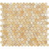 Honey Onyx Penny Round Polished Mosaic Tile.