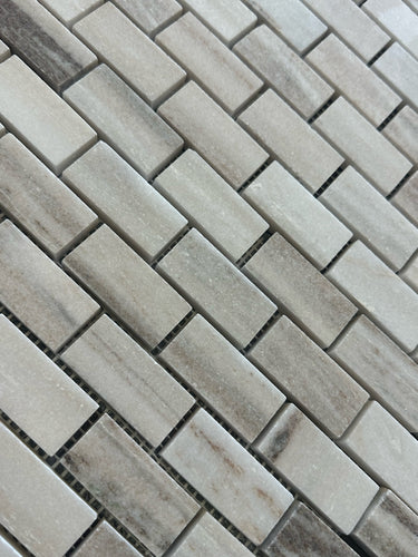 1x2 Honed Palisandro Marble Brick Mosaic Tile - MosaicBros.com