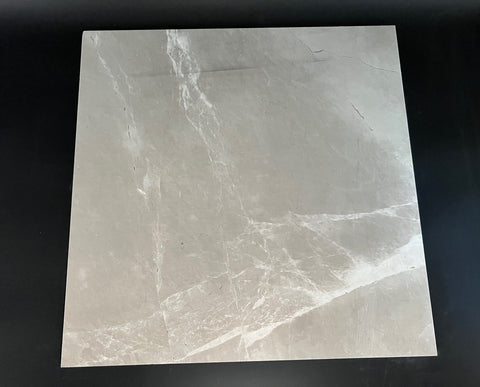 18X18 Polished Glassel Grey Marble Tile