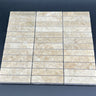1 x 4 Polished Cappuccino Marble Mosaic Tile - MosaicBros.com