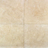 Ivory Travertine 16x16 filled and honed Tile - MosaicBros.com