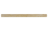 Ivory Travertine 1x12 Bullnose Liner - MosaicBros.com