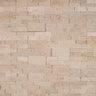 Ivory Travertine 6x24 Stacked Stone Ledger Panel.