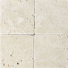 Ivory Travertine 6x6 Tumbled Tile - MosaicBros.com