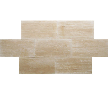 Ivory Travertine Vein Cut 12x24 Honed Tile - MosaicBros.com