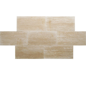 Ivory Travertine Vein Cut 12x24 Honed Tile