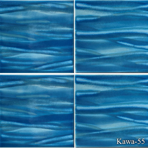 Kawa Summer Blue   6 x 6 Pool Tile