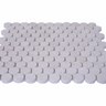 Limestone Penny Round Honed Mosaic Tile by Mythology Tile, showing smooth, rounded limestone tiles arranged in a mosaic pattern.