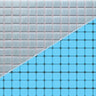 Luminous Blue pool-grade glass mosaic tile featuring vibrant blue tones for swimming pools, pool waterlines, spas, fountains, kitchen backsplashes, bathroom backsplashes, shower walls, and decorative accent walls.