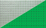 Luminous Green pool-grade glass mosaic tile featuring rich green tones for swimming pools, pool waterlines, spas, fountains, kitchen backsplashes, bathroom backsplashes, shower walls, and decorative accent walls.