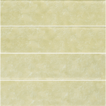 Natural stone LUX Champagne 3x12 glass tile by Roca, showcasing a sleek, glossy finish with subtle champagne color variations.