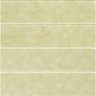 Natural stone LUX Champagne 3x12 glass tile by Roca, showcasing a sleek, glossy finish with subtle champagne color variations.