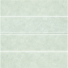 Roca LUX Crystal 3x12 glass tile showcasing transparent, textured natural stone surface for modern wall or backsplash design.