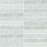 Lux Harbor 12x12 stacked glass mosaic tile with luminous color and linear design
