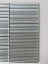 Roca Lux Sand 12x12 flutted glass mosaic tile for shower wall, featuring textured, sandy-toned glass tiles for modern bathroom decor