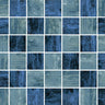 Modena Vogue Berlin pool-grade glass mosaic tile for swimming pools, pool waterlines, spas, fountains, kitchen backsplashes, bathroom backsplashes, shower walls, and decorative accent walls.